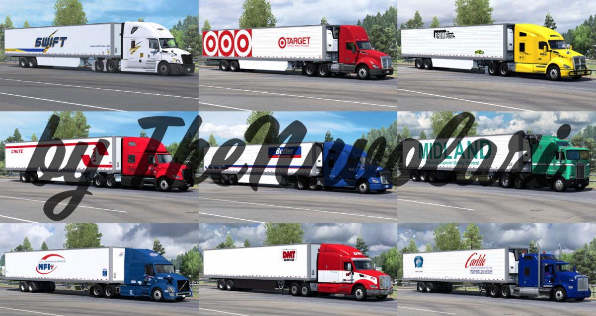ATS - SCS 53ft Trailer Skin Pack V1.1 (1.37.x)