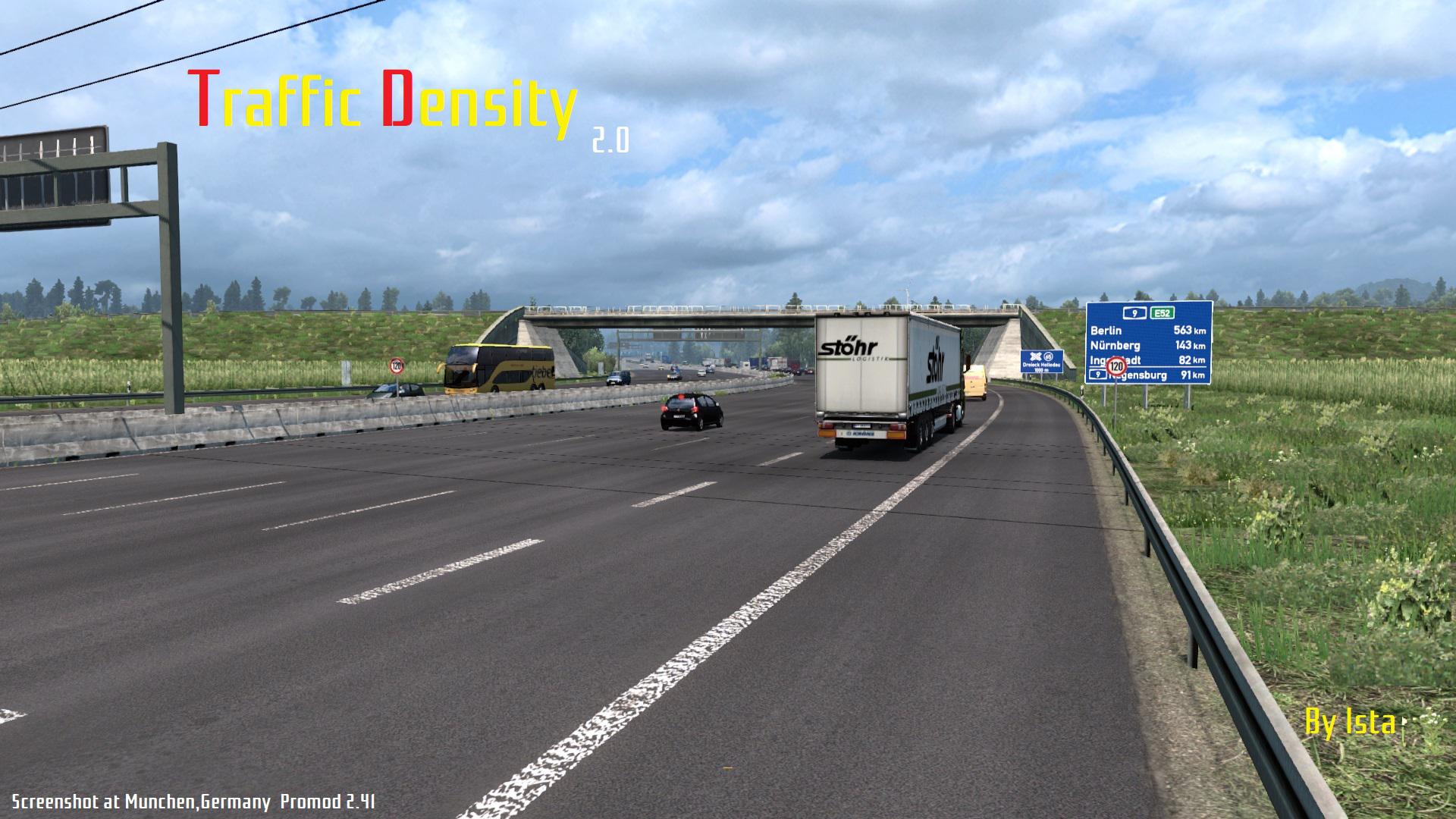 ETS2 - Traffic Density Mod V2.0 (1.35.X)