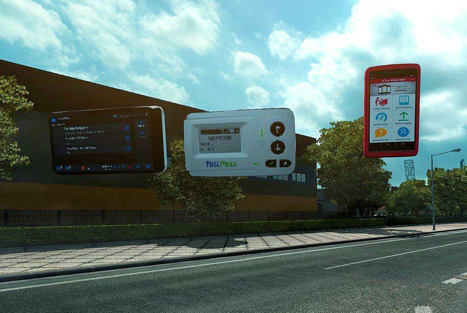 ETS2 - Toll Pass Device GPS Speedometer (1.39.x)