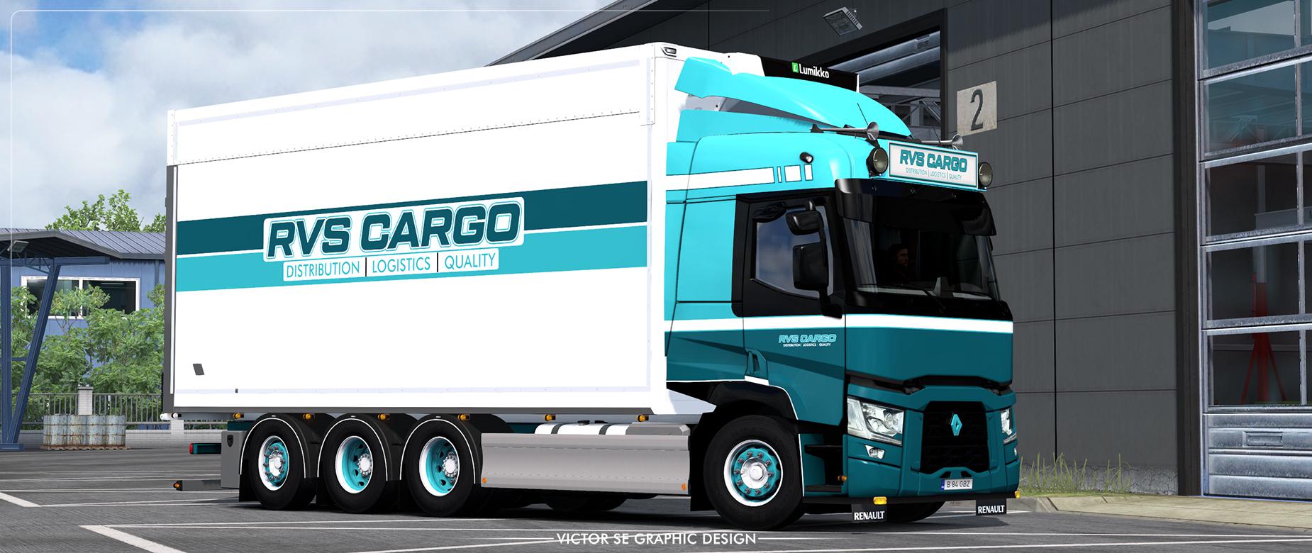 ETS2 - RVS Cargo Renault T Range Rigid Skin V1 (1.37.x)