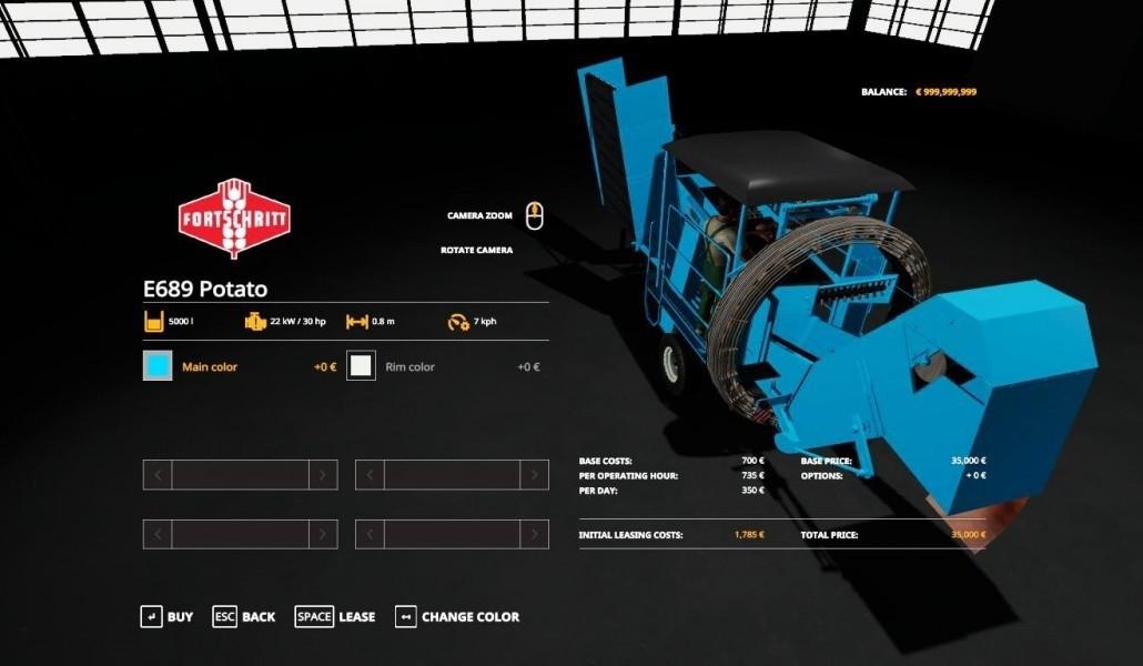 FS19 - Fortschritt E689 V1.0