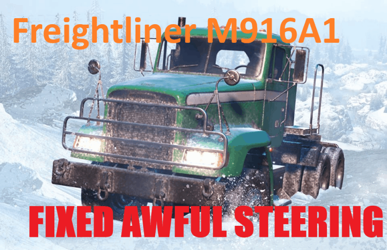 SnowRunner - Freightliner M916A1 Steering Fix V1.0.0