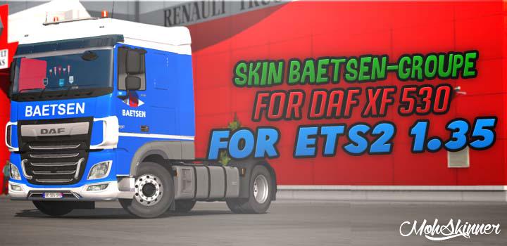 ETS2 - Daf XF 530 Baetsen Skin (1.35.X)
