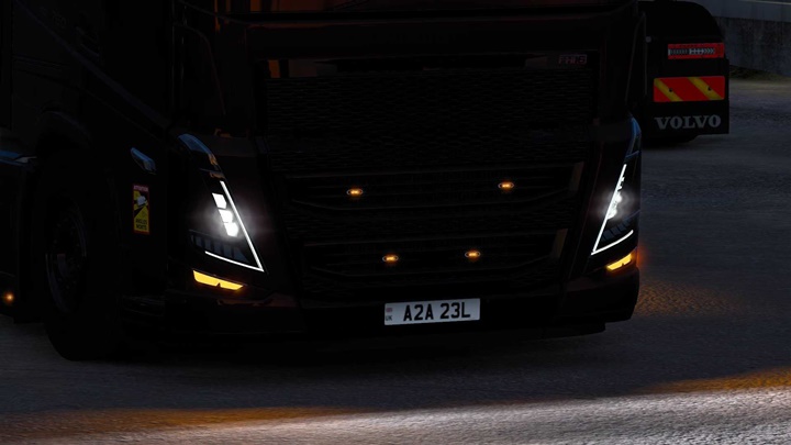 ETS2 - Working Amber Foglights for SCS Volvo FH5 V1.0
