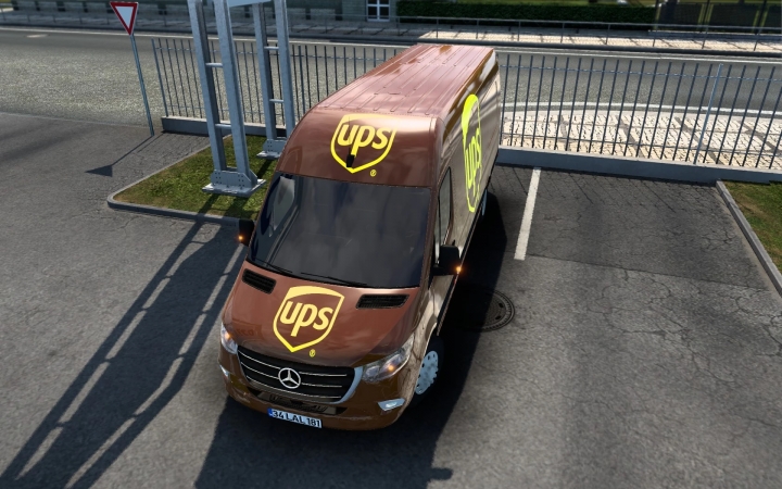 ETS2 - Mercedes-Benz Sprinter 2021 UPS Skin (1.41.x)