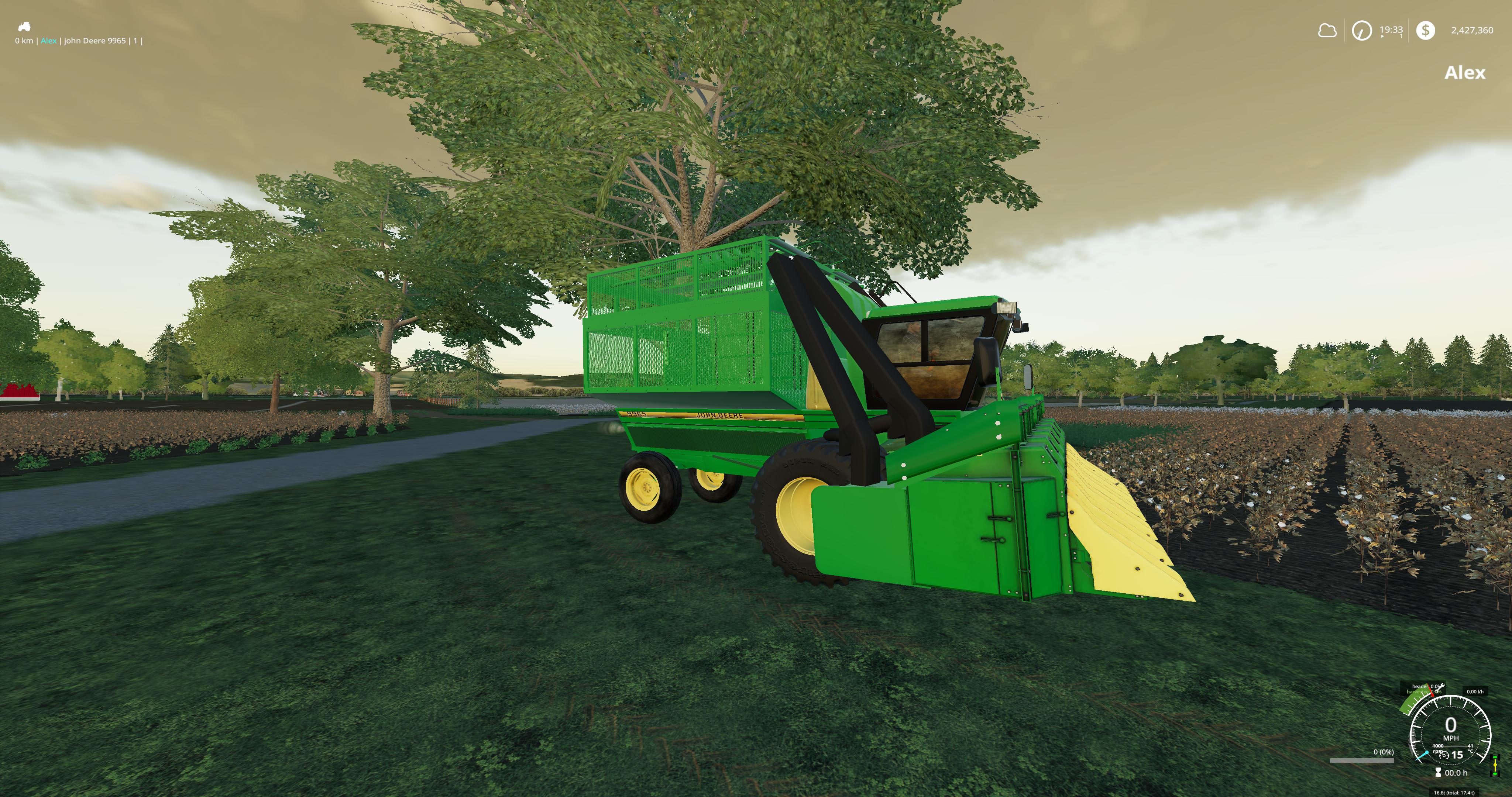 FS19 - John Deere 9965 6 Row Edit Beta