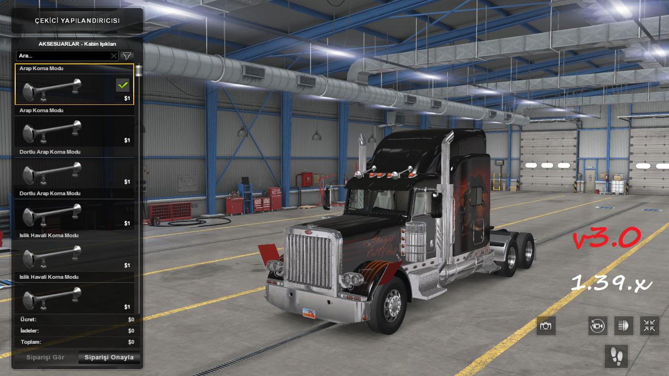 ATS - Air Horns Pack V3.0 (1.39.x)