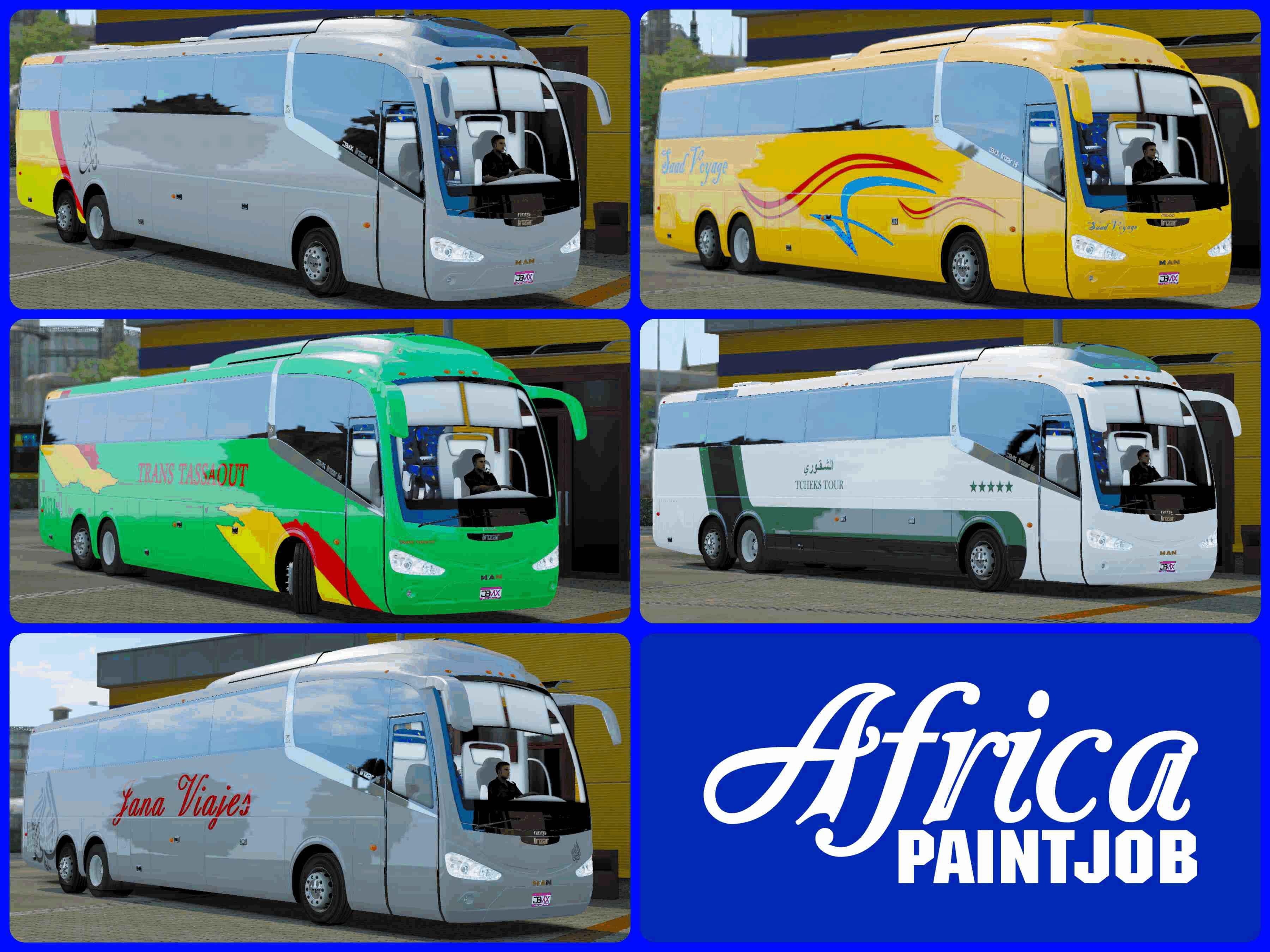 ETS2 - Irizar i6 Africa Paintjob - Skins Pack (1.36.x)