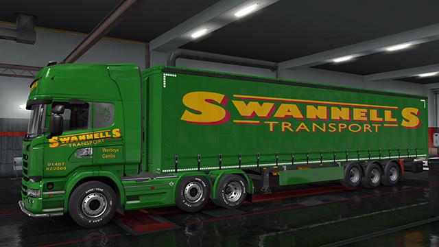 ETS2 - Swannells Transport Skins V1.0 (1.35.X)