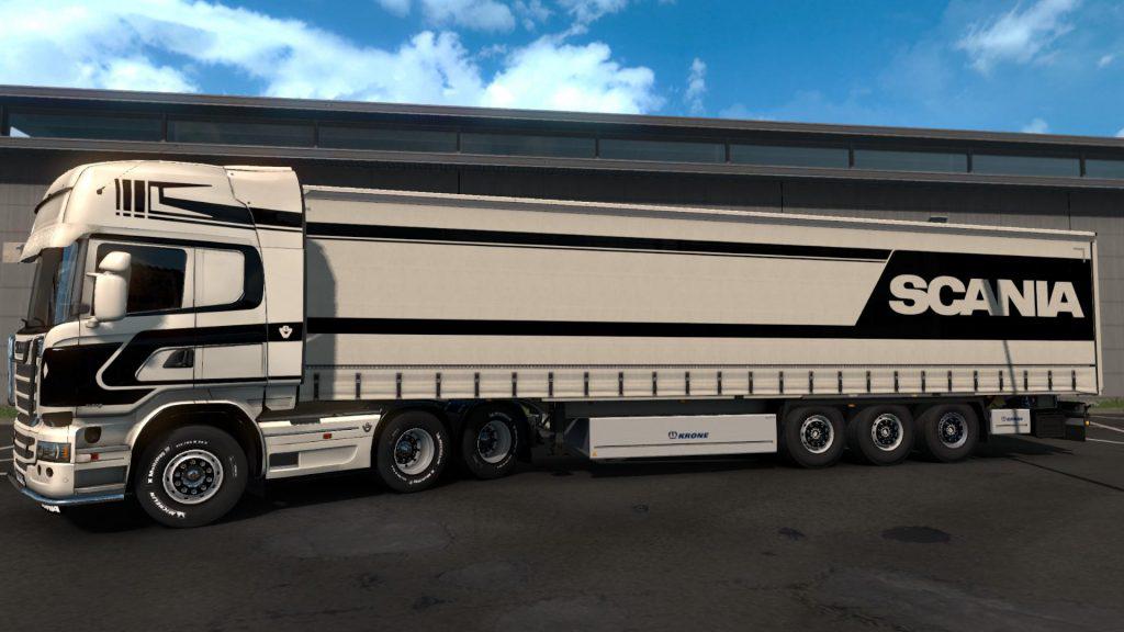 ETS2 - Black and White Scania Streamline Topline V1.0 (1.36.x)