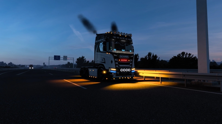 ETS2 - Flowing Water Turn Signal Lights (1.40.x)
