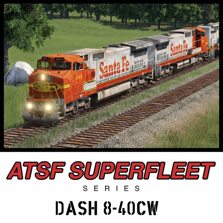 Transport Fever 2 - GE Dash 8-40CW Santa Fe