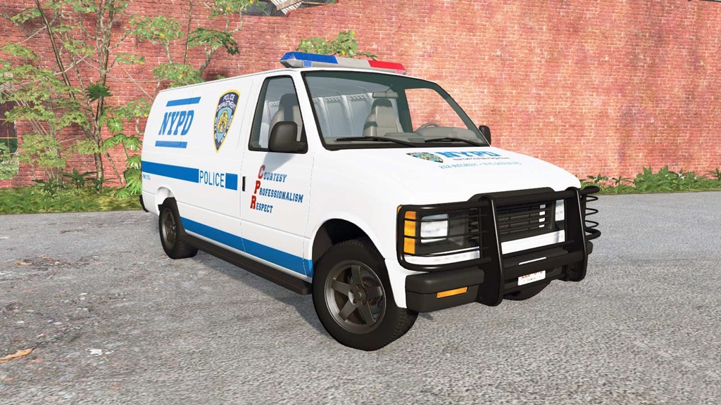 BeamNG - Gavril H-Series NYPD Skin V1.1