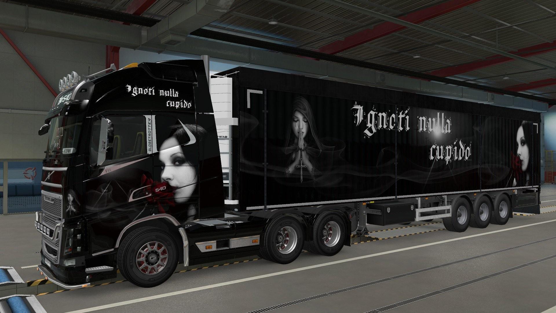 ETS2 - Volvo FH16 2012 and Trailers Gothic Woman Skin (1.40.x)