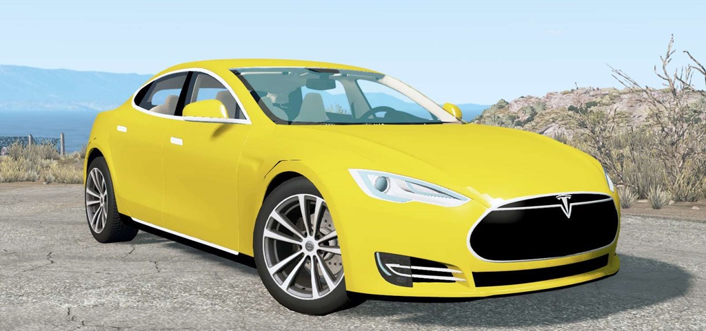 BeamNG - Tesla Model S 2012 Car Mod