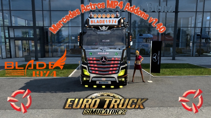 ETS2 - Mercedes Actros MP4 Addons (1.40.x)