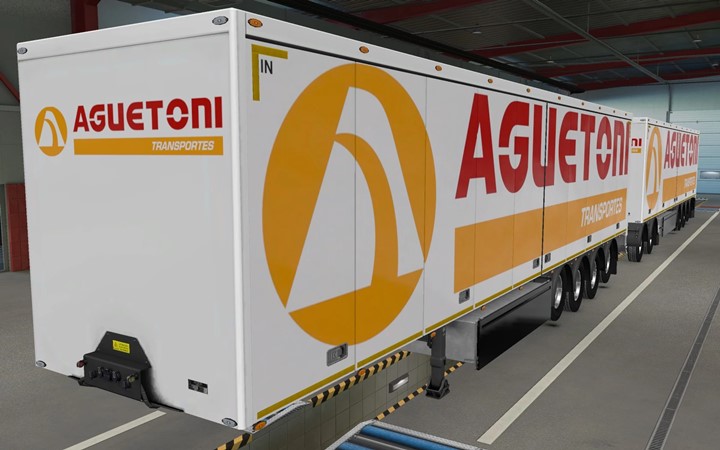 ETS2 - Owned Trailers SCS for Aguetoni Transportes Skin (1.40.x)