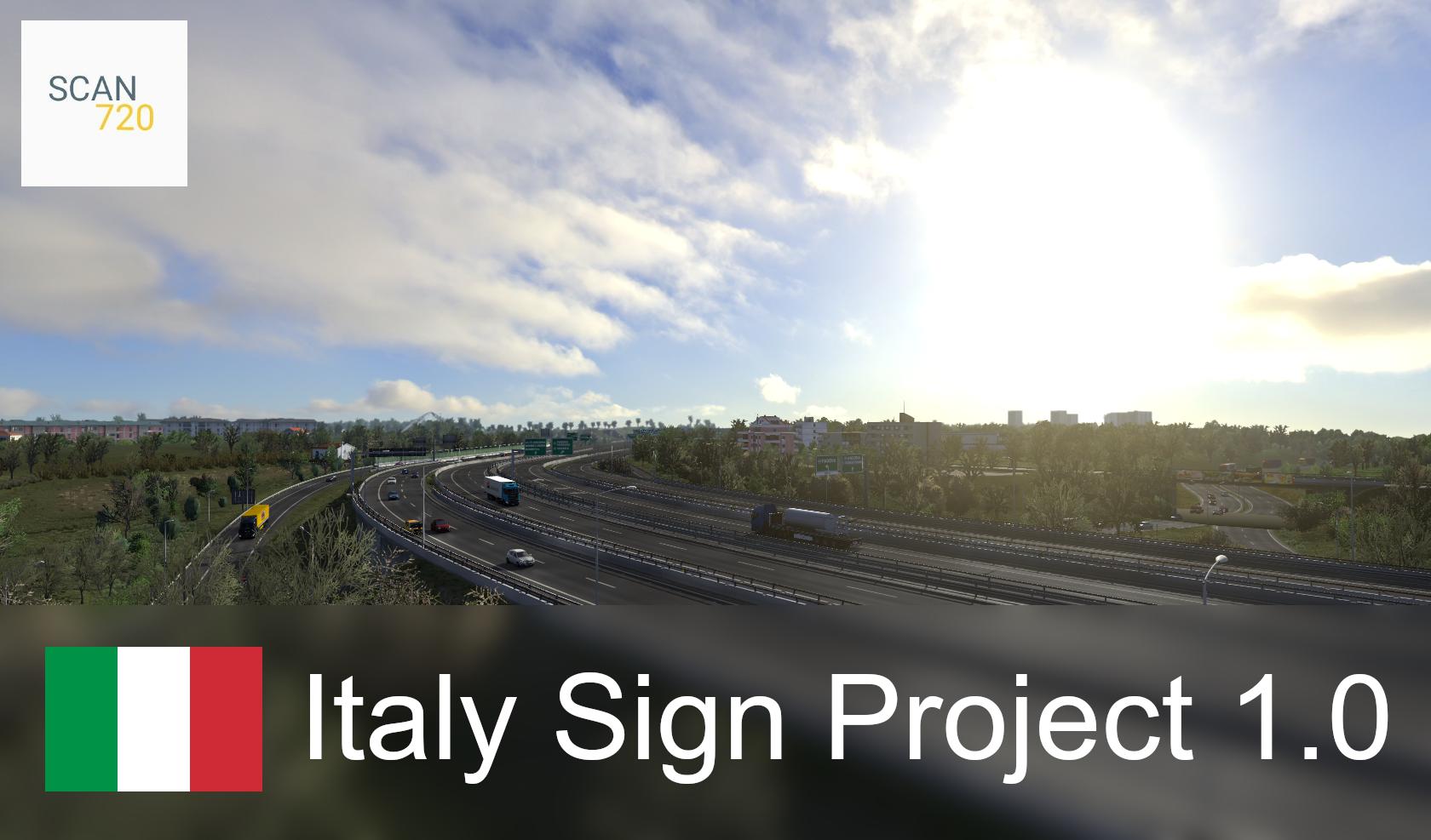ETS2 - Italian Sign Project V1.0.1 (1.36.x)