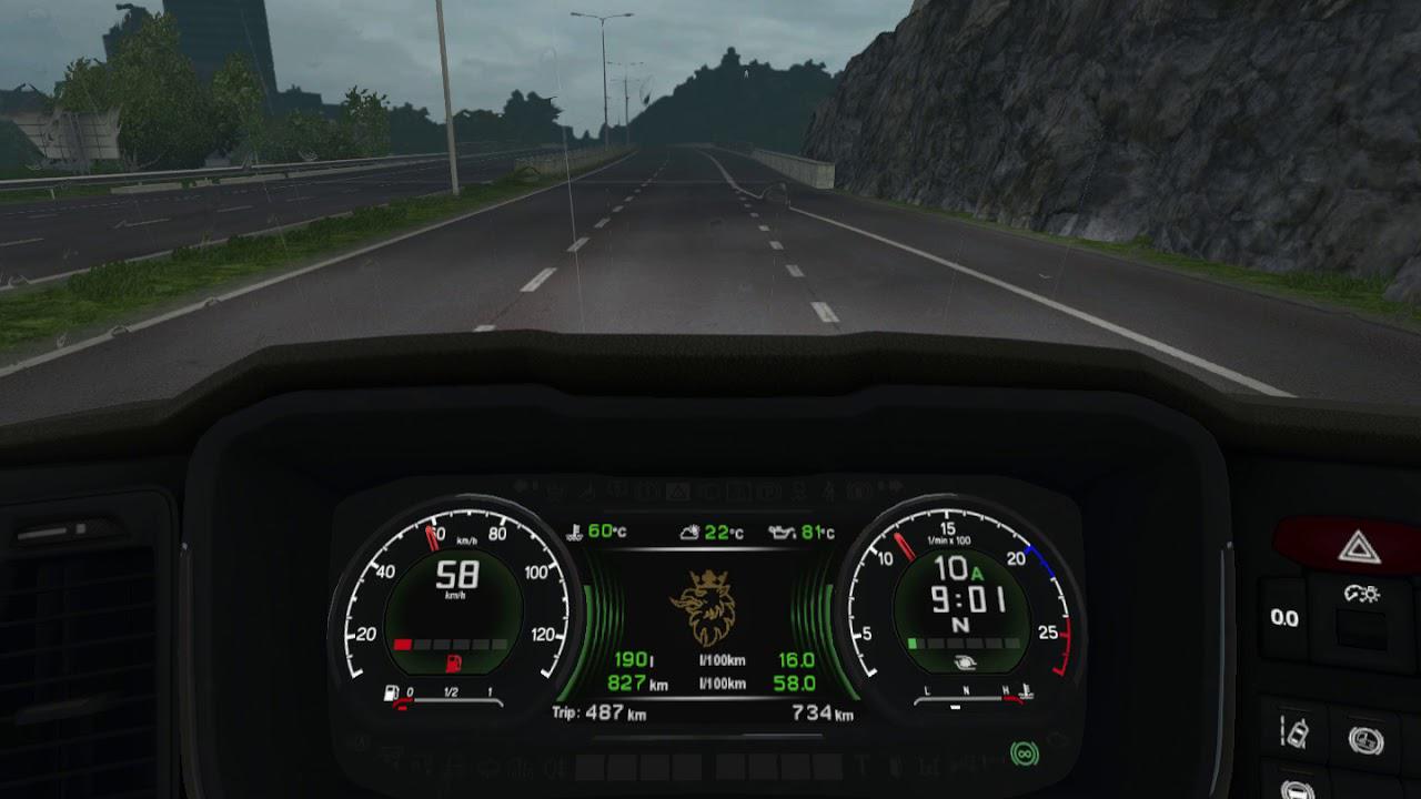 ETS2 - Scania S Custom Dashboard Computer (1.39.x)