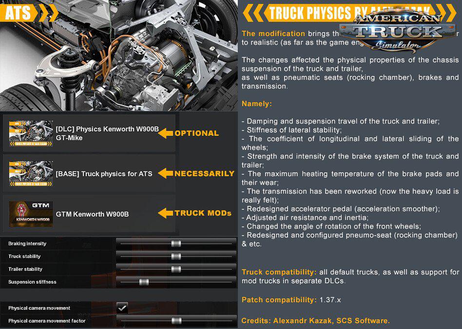 ATS - Truck Physics V0.1.0.2 (1.37.x)