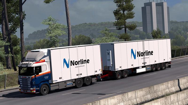 ETS2 - Tandem Addon for RJL Scania RS&R4 V2.0 (1.35.X)