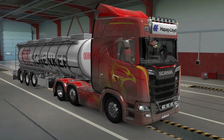 ETS2 - Sticker Glass for All Trucks Escudo FE Skin (1.40.x)