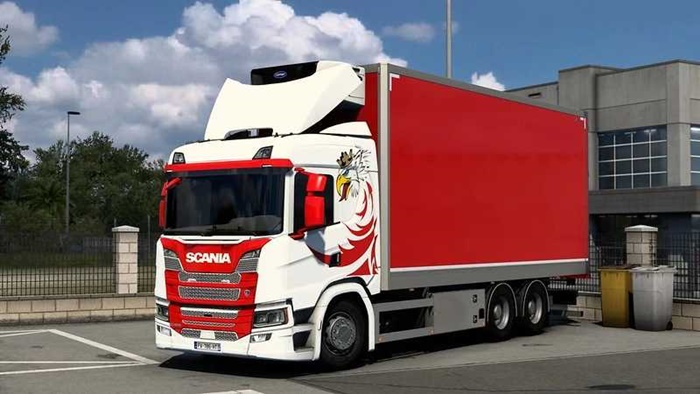 ETS2 - Paintable Griffin for Scania P, G Series V1.2