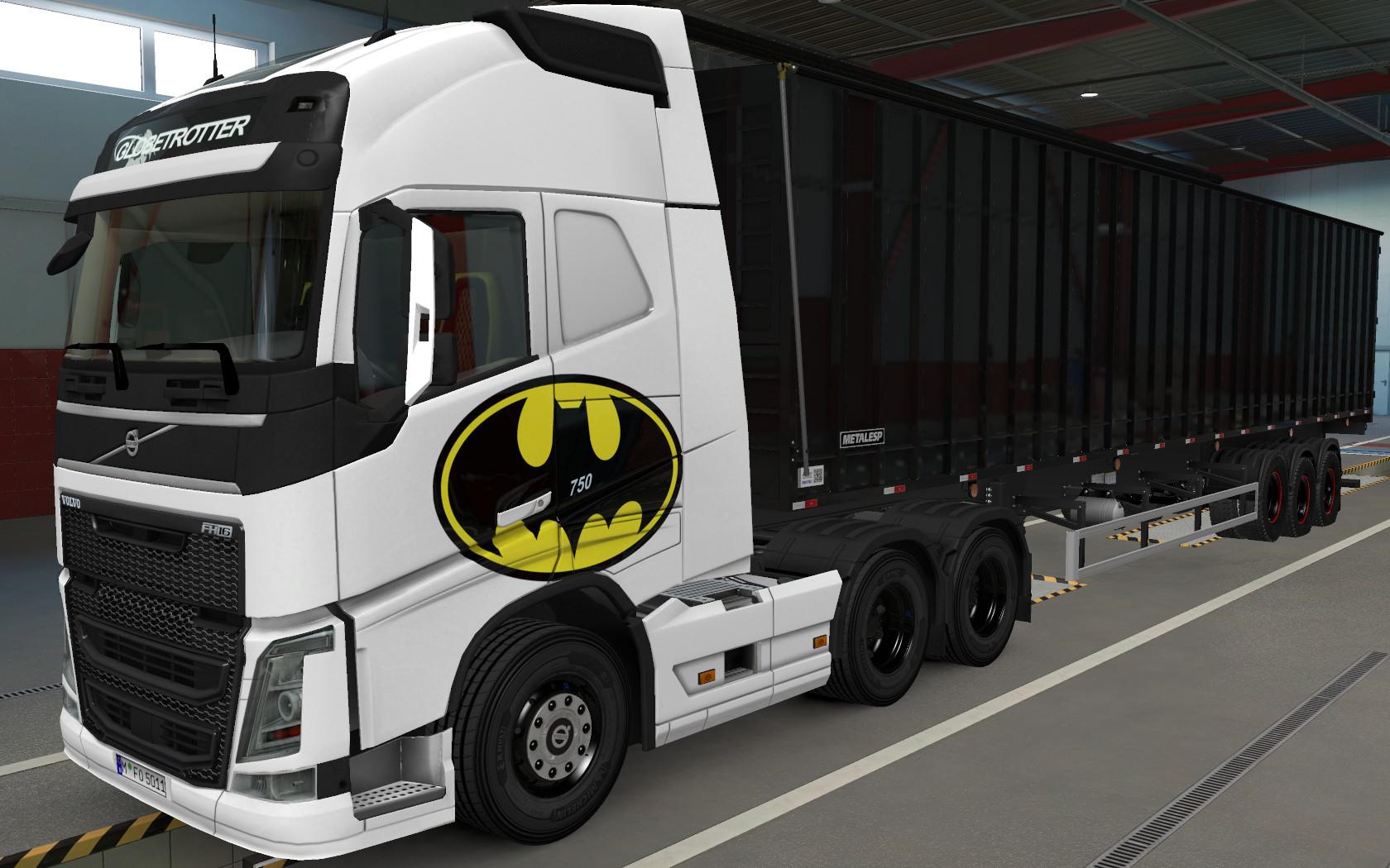 ETS2 - Volvo FH16 2012 Batman Skin (1.37.x)