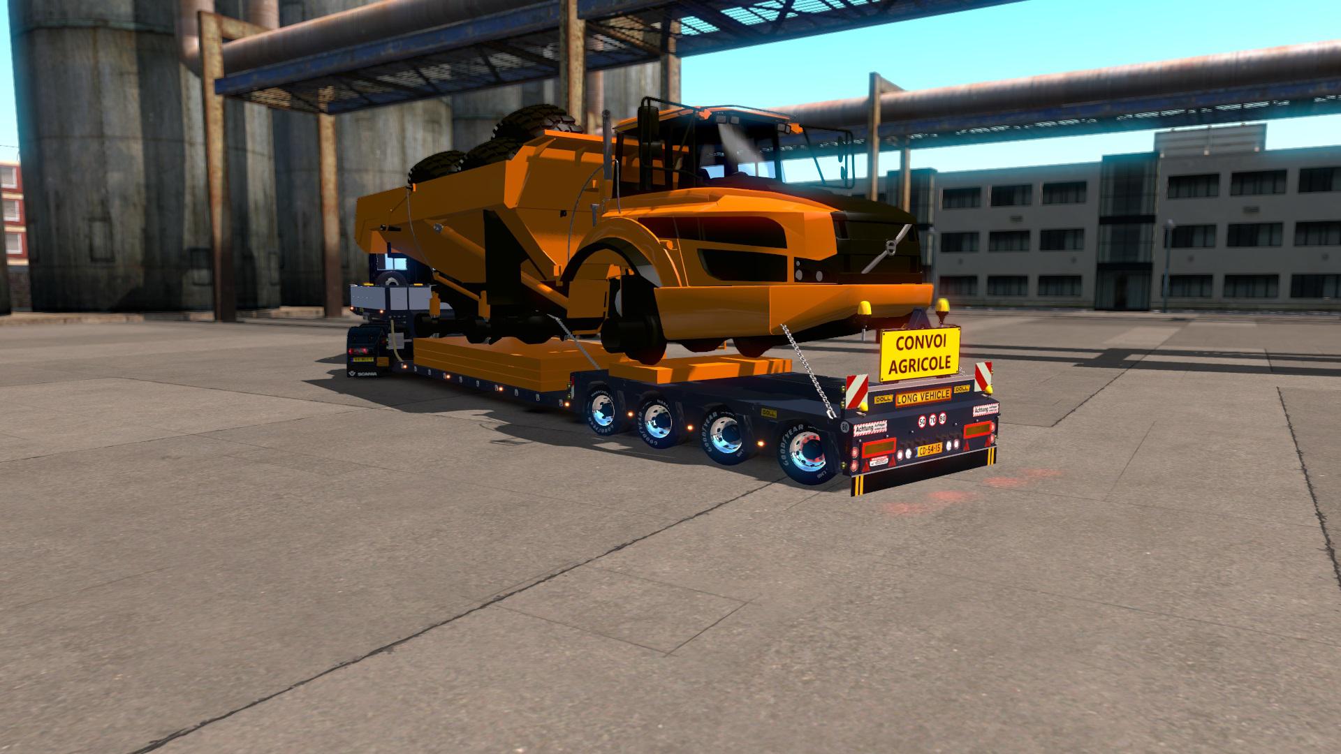 ETS2 - Doll Trailer 4Axled With Dumper Orange (1.35.X)
