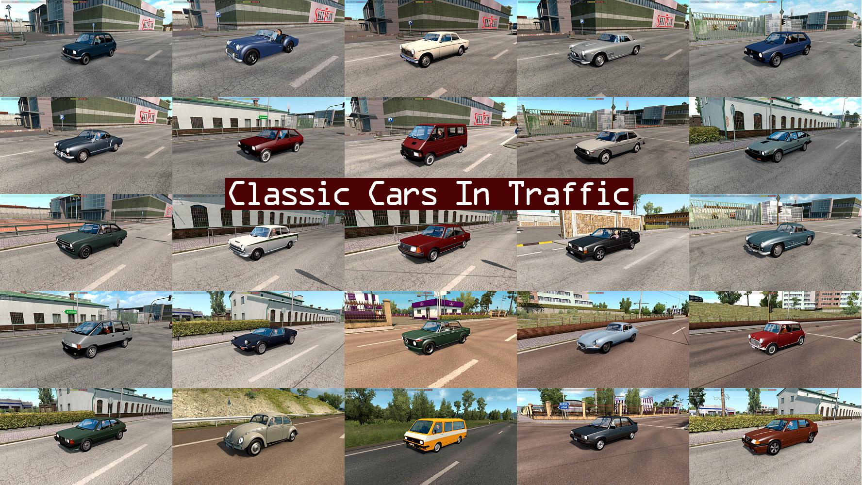 ETS2 - Classic Cars Traffic Pack V4.0 (1.36.x)