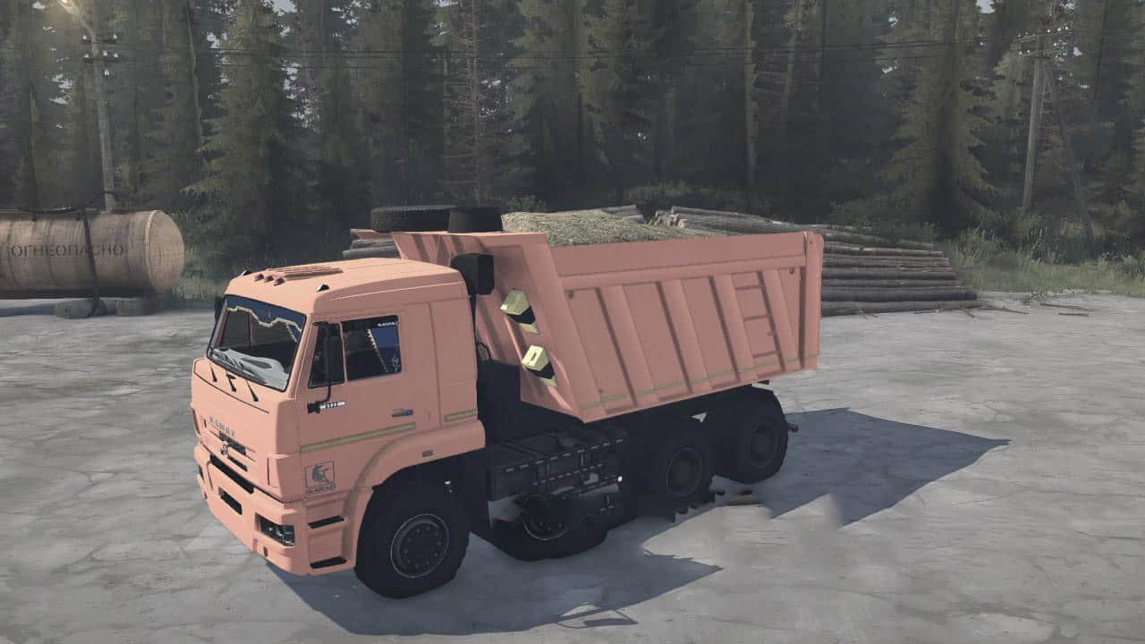 SpinTires:Mudrunner - KamAZ-6522-53 Truck v03.07.19