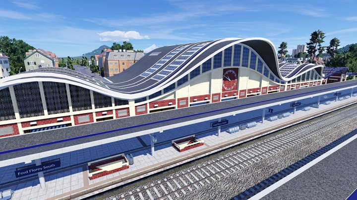 Transport Fever 2 - Era C Railway Station Refurbishments