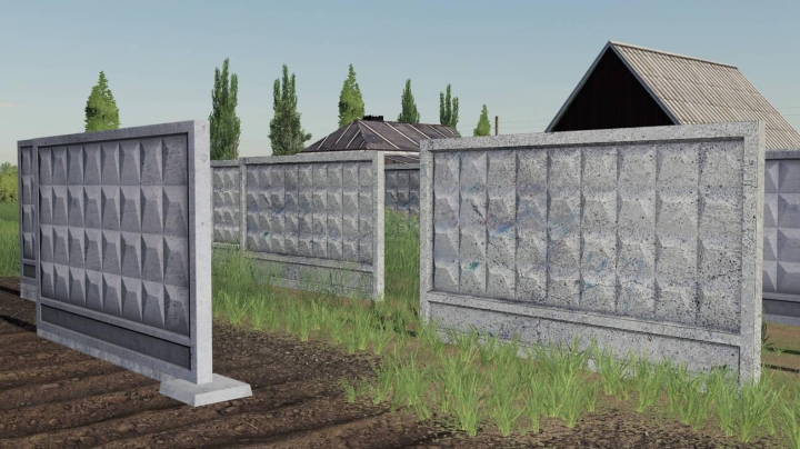 FS19 - Concrete Fence PO-2 V1.0