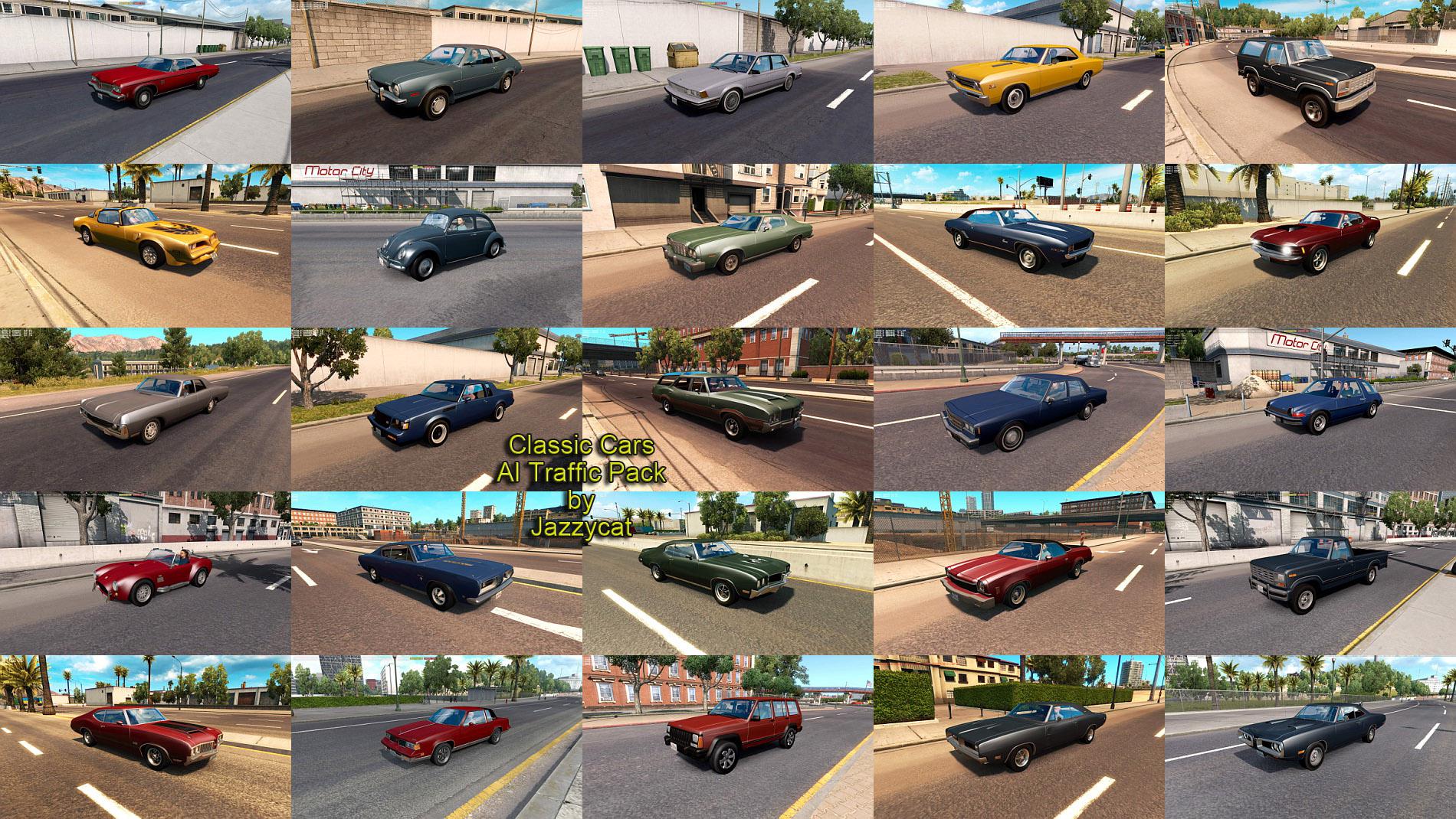 ATS - Classic Cars AI Traffic Pack V4.3 (1.36.X)