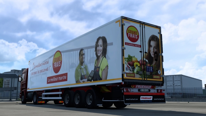 ETS2 - Fruehauf Trailer improved + French Skins (1.39 / 1.40)
