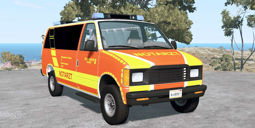 BeamNG - Gavril H-Series German Emergency Car Mod