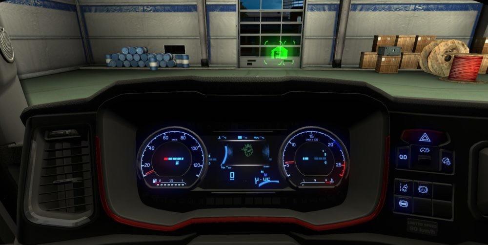 ETS2 - Blue Dashboard for Scania S Next Gent (1.35.X)