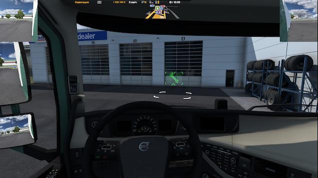 ETS2 - Route Advisor & Middle Mirrors V1.0 (1.38.x)