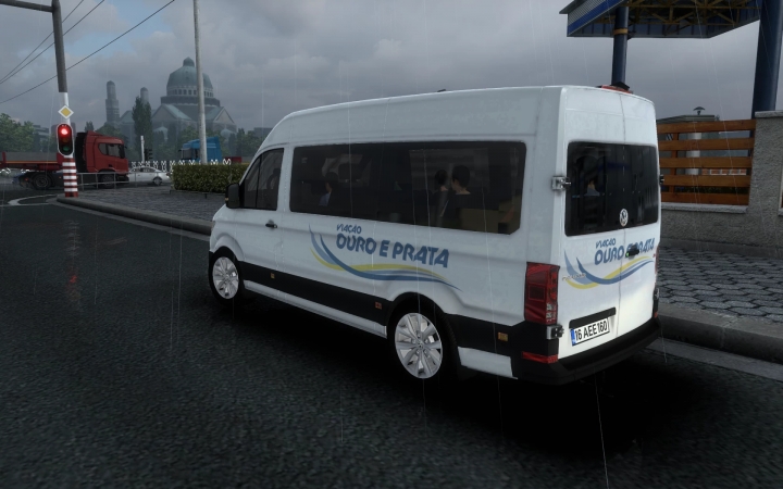 ETS2 - Volkswagen Crafter Viacao Ouro E Prata Skin (1.40.x)