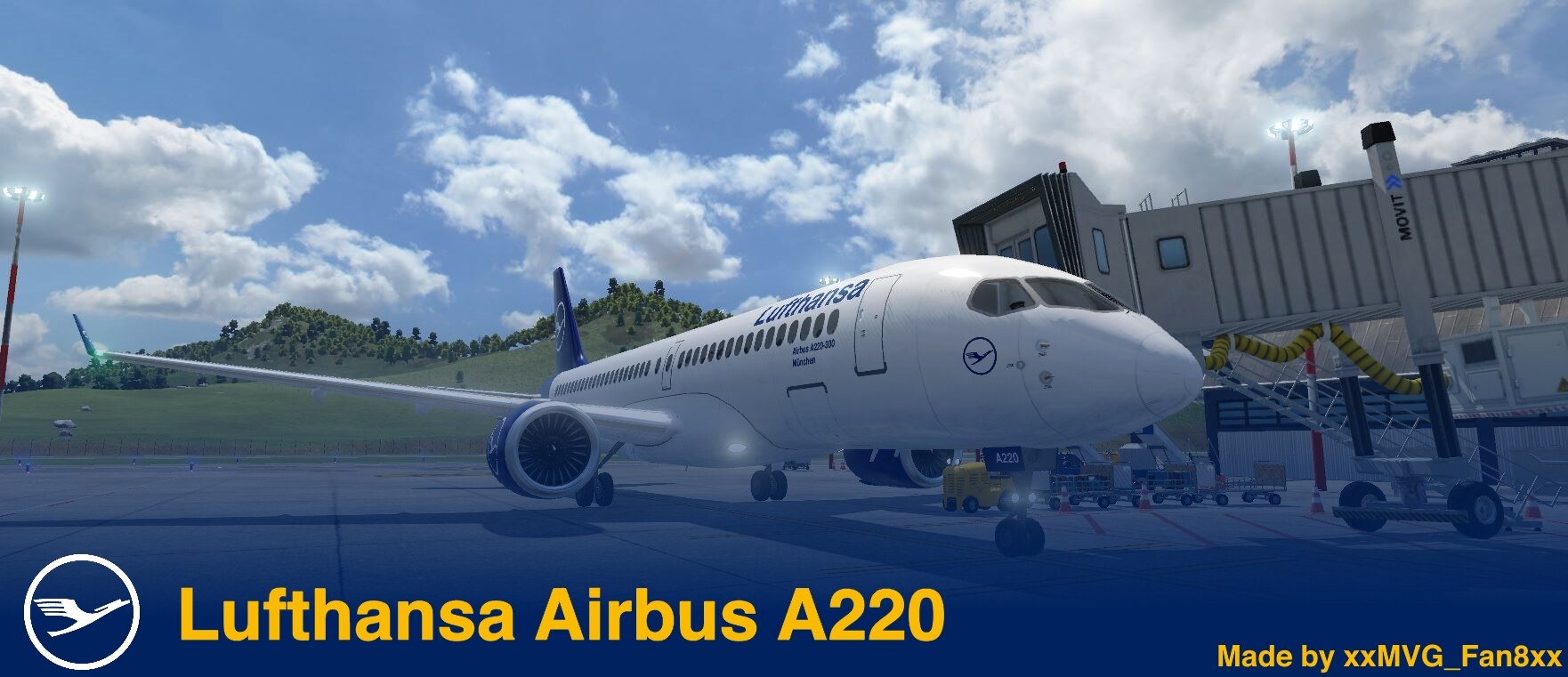 Transport Fever 2 - Lufthansa Airbus A220
