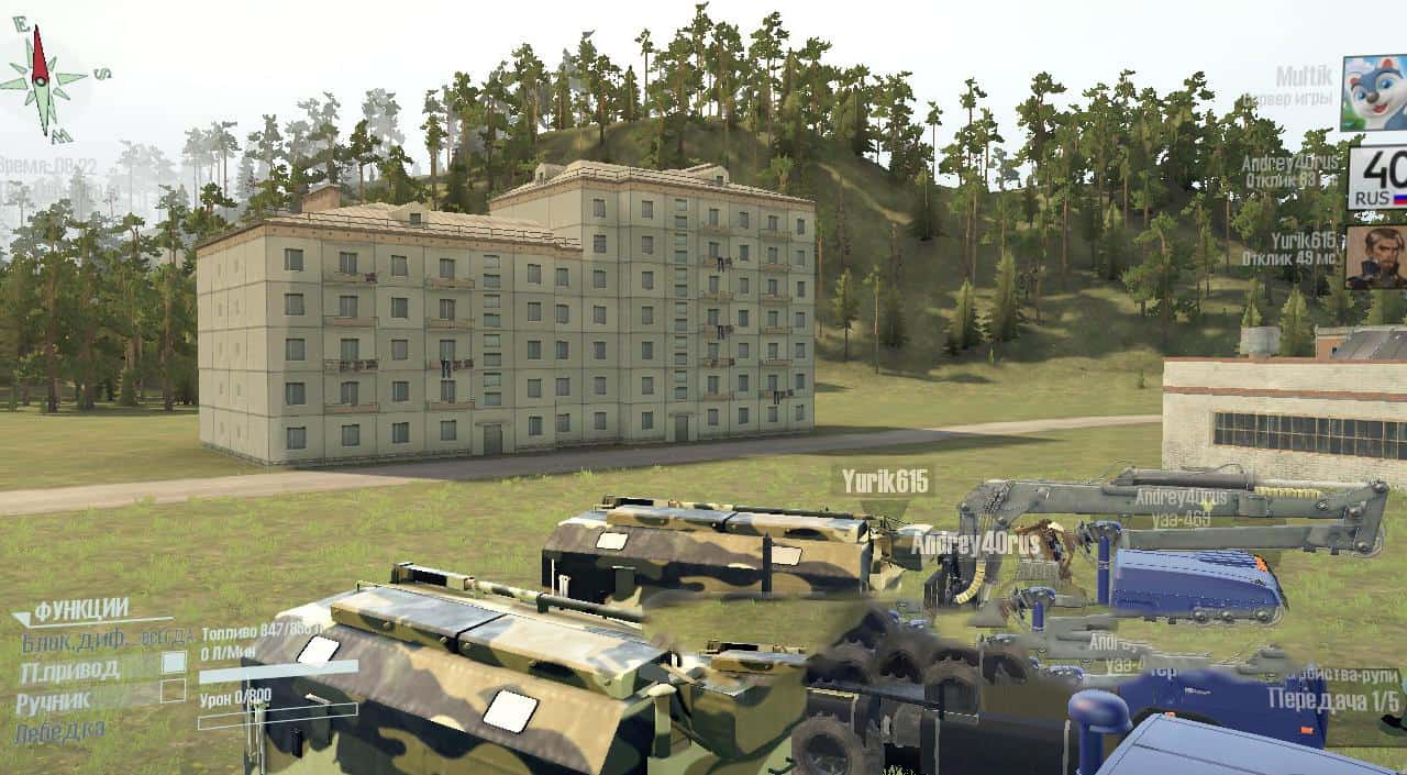 Spintires:Mudrunner - 8 Roads Map V1.0