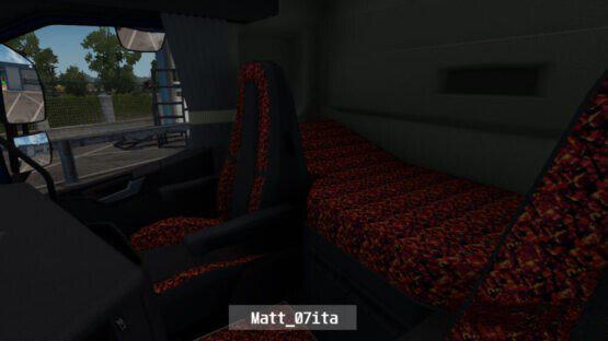 ETS2 - Volvo 2012 (Sleeper Cab) Sample Red Pluche Interior + Exterior V1.0 (1.40.x)