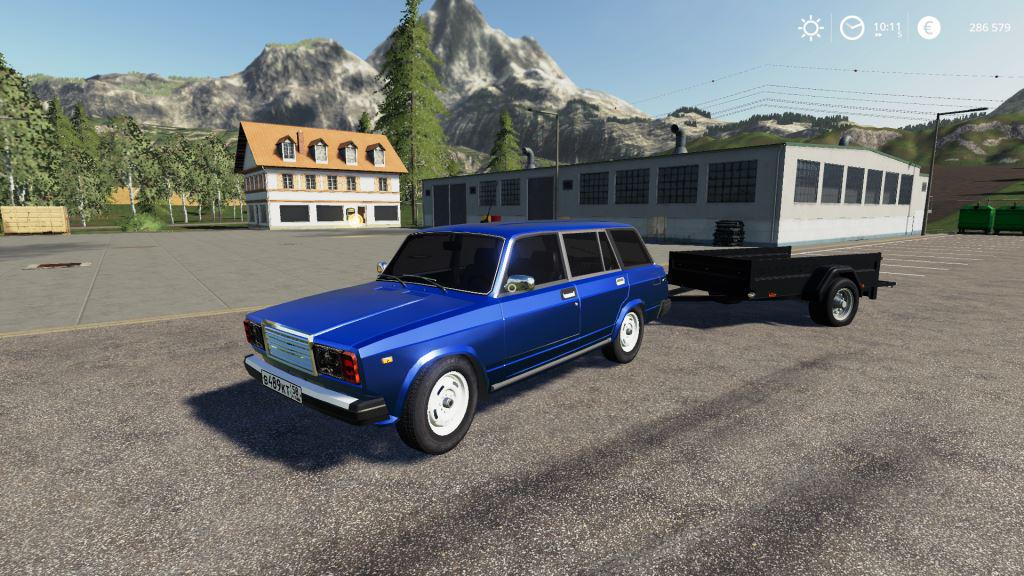 FS19 - Vaz 2104 And Trailer V2.0