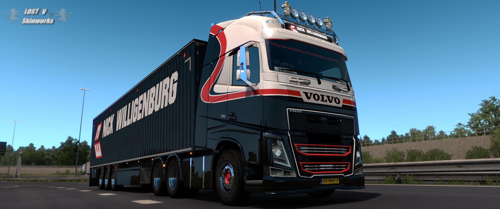 Ets2 Volvo Fh Nick Willigenburg Combo Skin V1 0 1 39 X Euro Truck