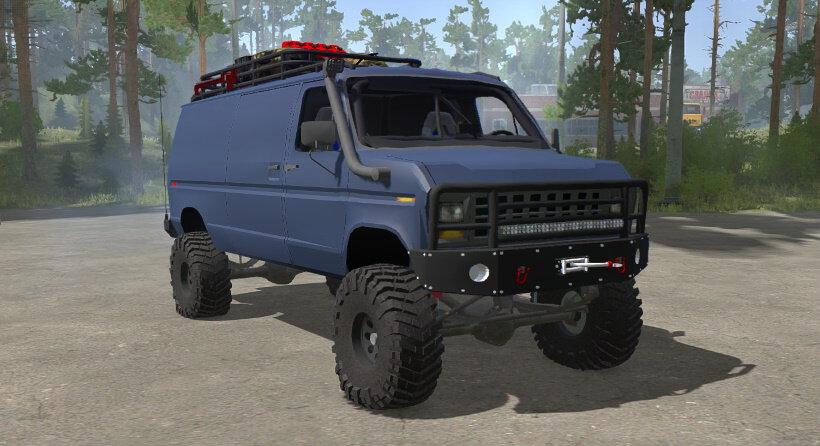 Spintires:Mudrunner - Ford E-350 Mod