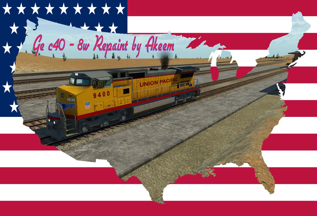 Transport Fever 2 - GE C40 8W - Union Pacific + Double Traction