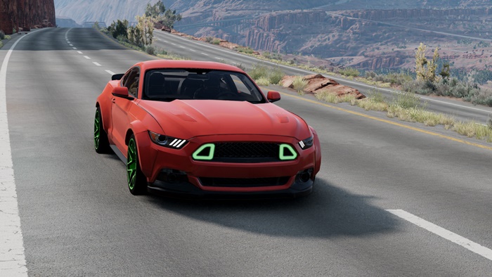 BeamNG – Ford Mustang S550 Drag Car Mod