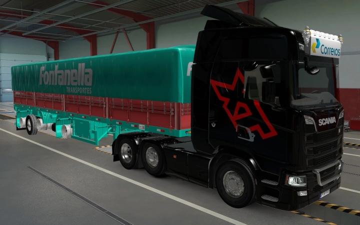ETS2 - Big Lightbox Scania R And S 2016 Correios (1.40.x)