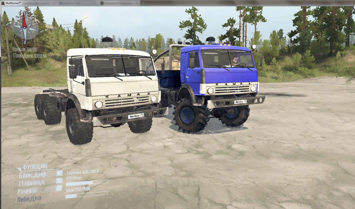 SpinTires:Mudrunner - Kamaz 43114 2in1 Truck v1.2