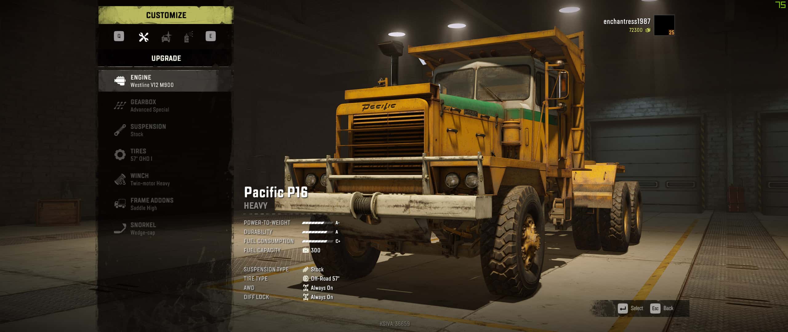SnowRunner - Pacific P16 AWD Always on V1.0.3